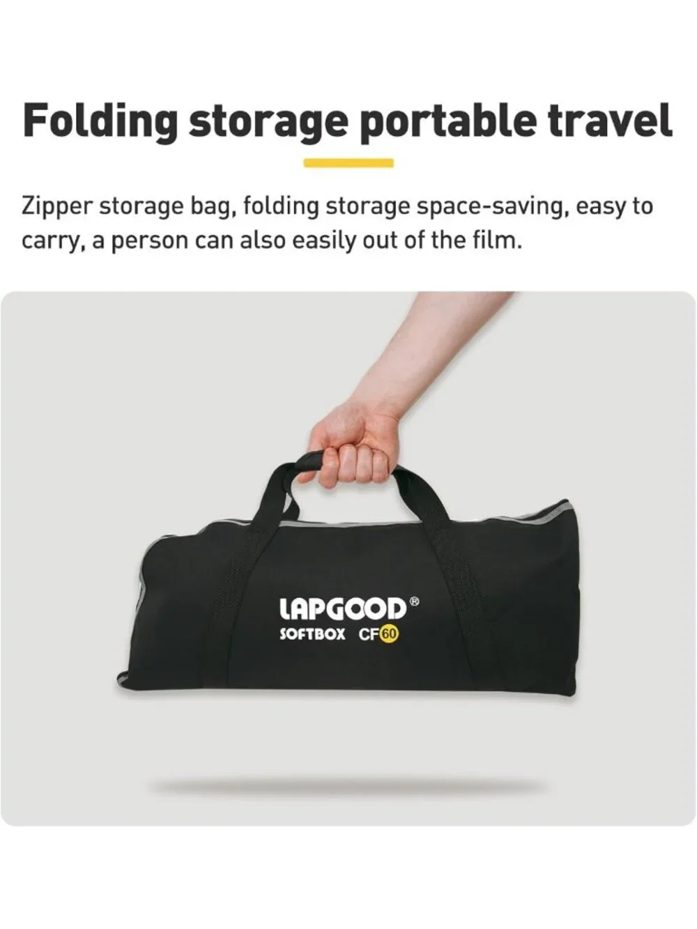 24'' Softbox with S-Type Bracket - Portable Handheld Lighting for Photography